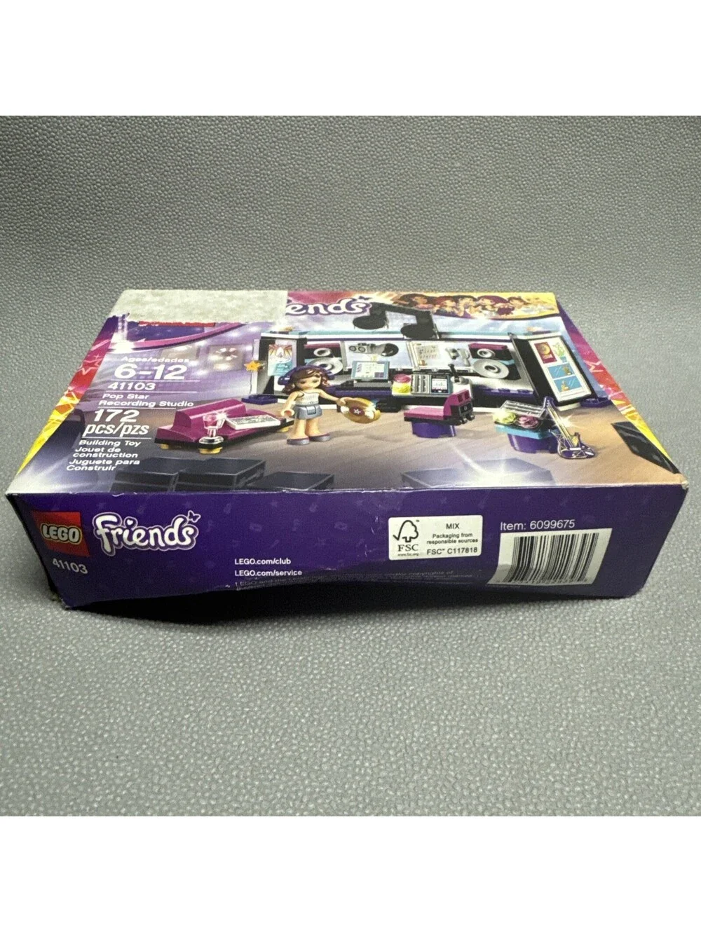 LEGO FRIENDS: Pop Star Recording Studio (41103) Olivia Box Damage 172 Pcs